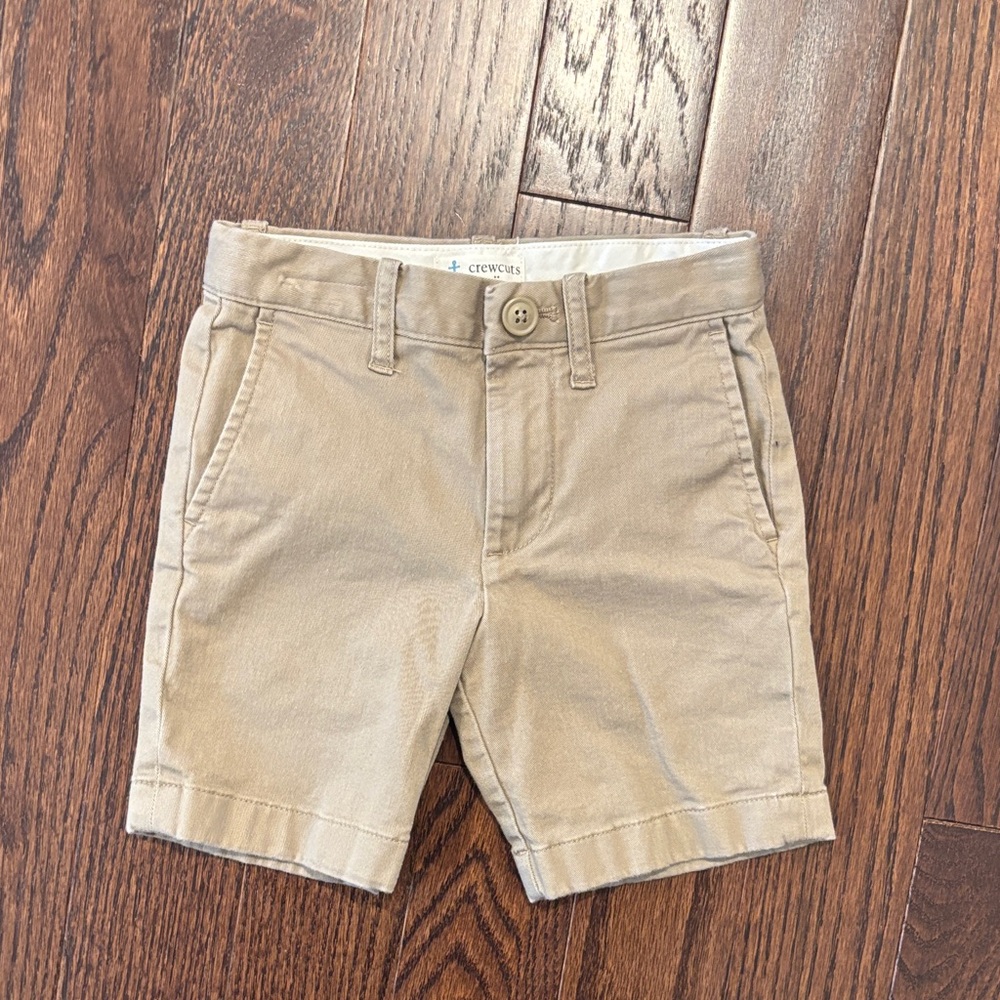 Crewcuts Beige Kids Shorts 4T